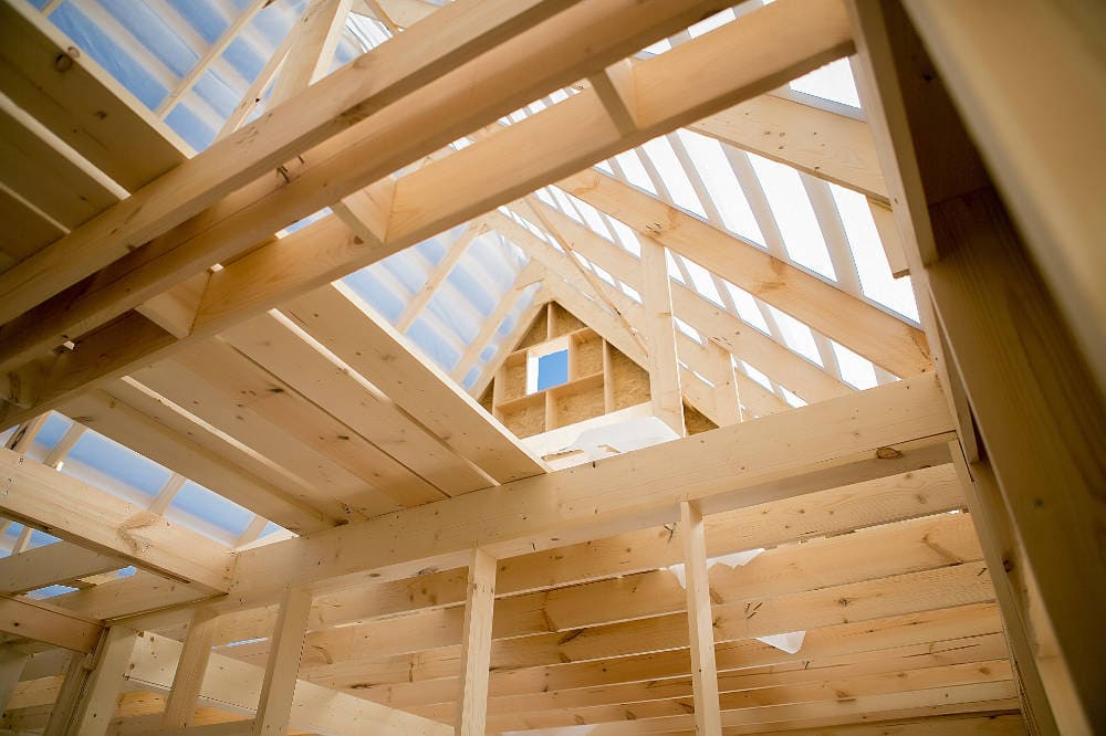 Bauweise Gebäude Holz